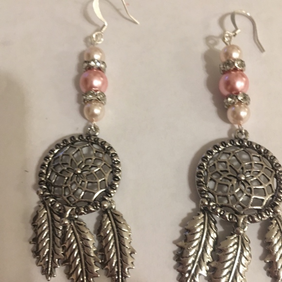 BOHO Style Handmade Dreamcatcher Earrings - Picture 4 of 4